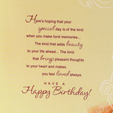 Warm Wishes On Birthday Greeting Card and Ferrero Rocher 50 GM