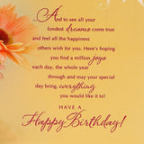 Warm Birthday Wishes Only For You Birthday Greeting Card and Ferrero Rocher 50 GM