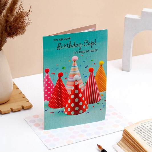 Put On Your Birthday Cap Greeting Card