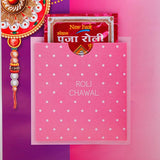 Best Wishes Greeting Card with a Sacred Rakhi