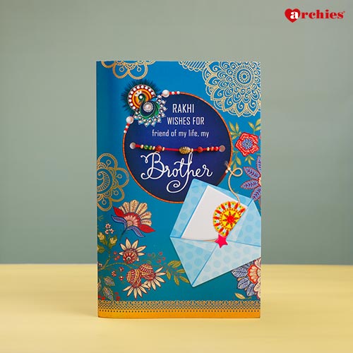 Friend For Life Rakhi with Greeting Card