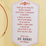 Friend For Life Rakhi with Greeting Card