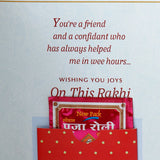 Pack Of 6 Raksha Bandhan Wishes Greeting Card With Envelope