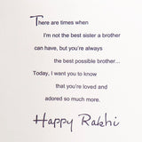 For Brother Rakhi Greeting Card with Archies UXR Perfume
