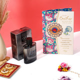 For Brother Rakhi Greeting Card with Archies Black Diamond Perfume