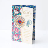 For Brother Rakhi Greeting Card with Archies Black Diamond Perfume