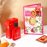 Special Rakhi Greeting Card with Archies UXR Perfume
