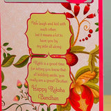 Beautiful Rakhi with Greeting Card