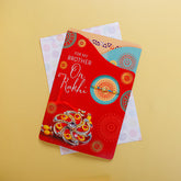 Heartwarming Greeting Card with a Sacred Rakhi