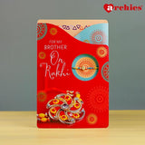 Heartwarming Greeting Card with a Sacred Rakhi