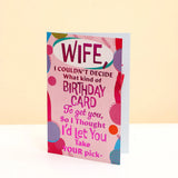 Happy Birthday Wife Greeting Card and UXR Perfume