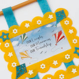 Archies Hanging Photo Frame & Blue Silicone Bracelet Set