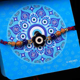 Black Rakhi Trunk Box with Dry Fruits