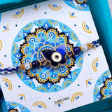 Teal Rakhi Trunk Box with Dry Fruits