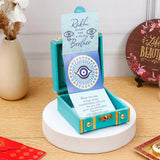 Teal Nazar Suraksha Rakhi Treasure Box