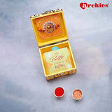 Yellow Rakhi Trunk Box with Dry Fruits