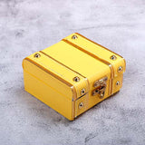 Yellow Rakhi Trunk Box with Dry Fruits
