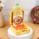 Golden Ganesha Rakhi Treasure Box