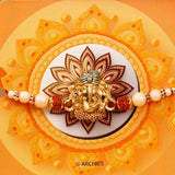 Golden Ganesha Rakhi Treasure Box