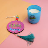 Best Brother In the World Wind Chime with Scented Candle