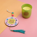 Best Sister In the World Wind Chime with Scented Candle