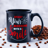 Start With Smile Quotation Corporate Mug