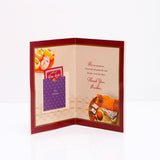 Pack of 3 Red Geometric 'Dear Brother' Bhai Dooj Greeting Cards