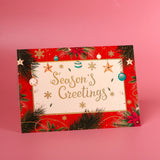 Merry Chistmas Seasons Greeting Card Pack of 10