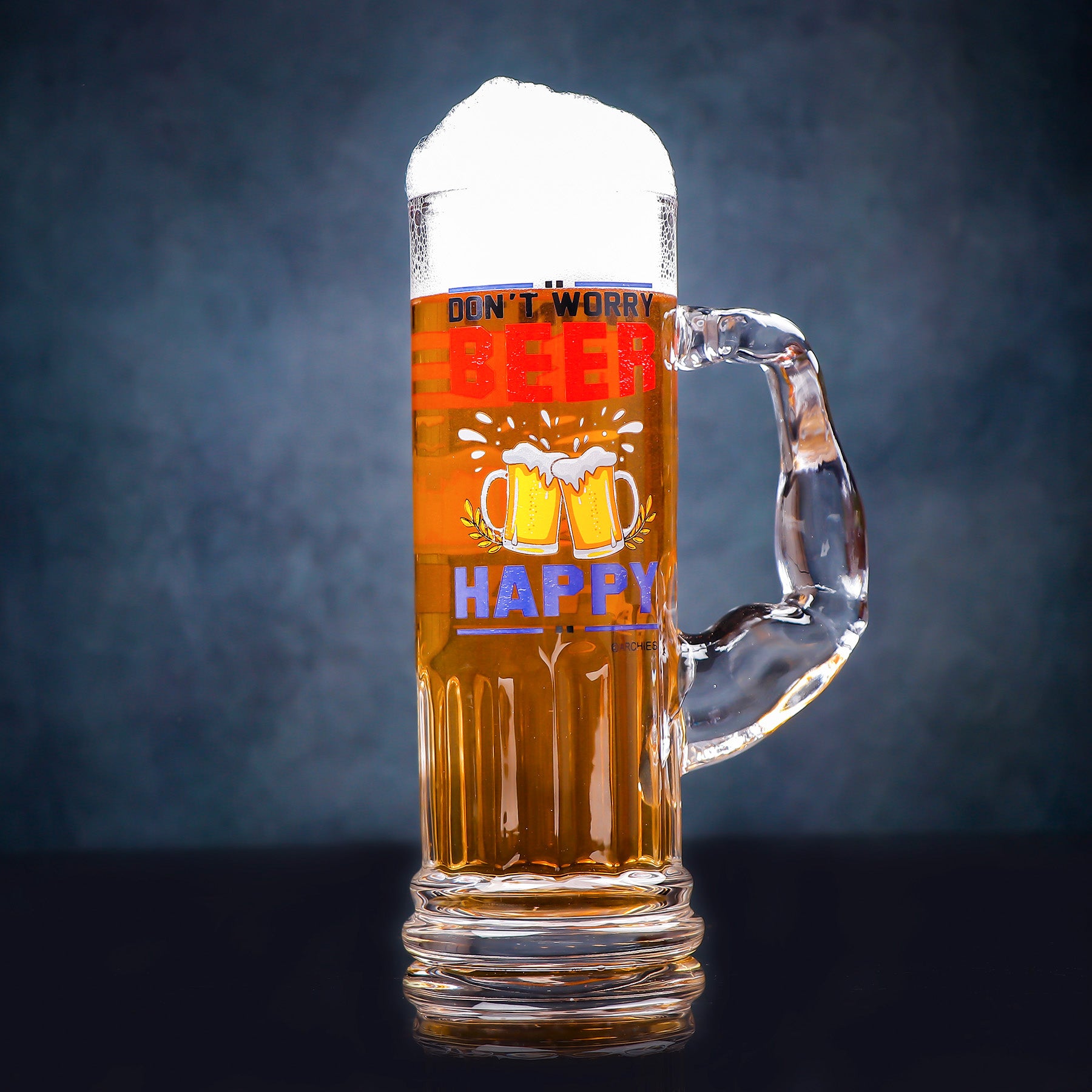 Don't Worry Drink Beer Premium Glass Beer Mug