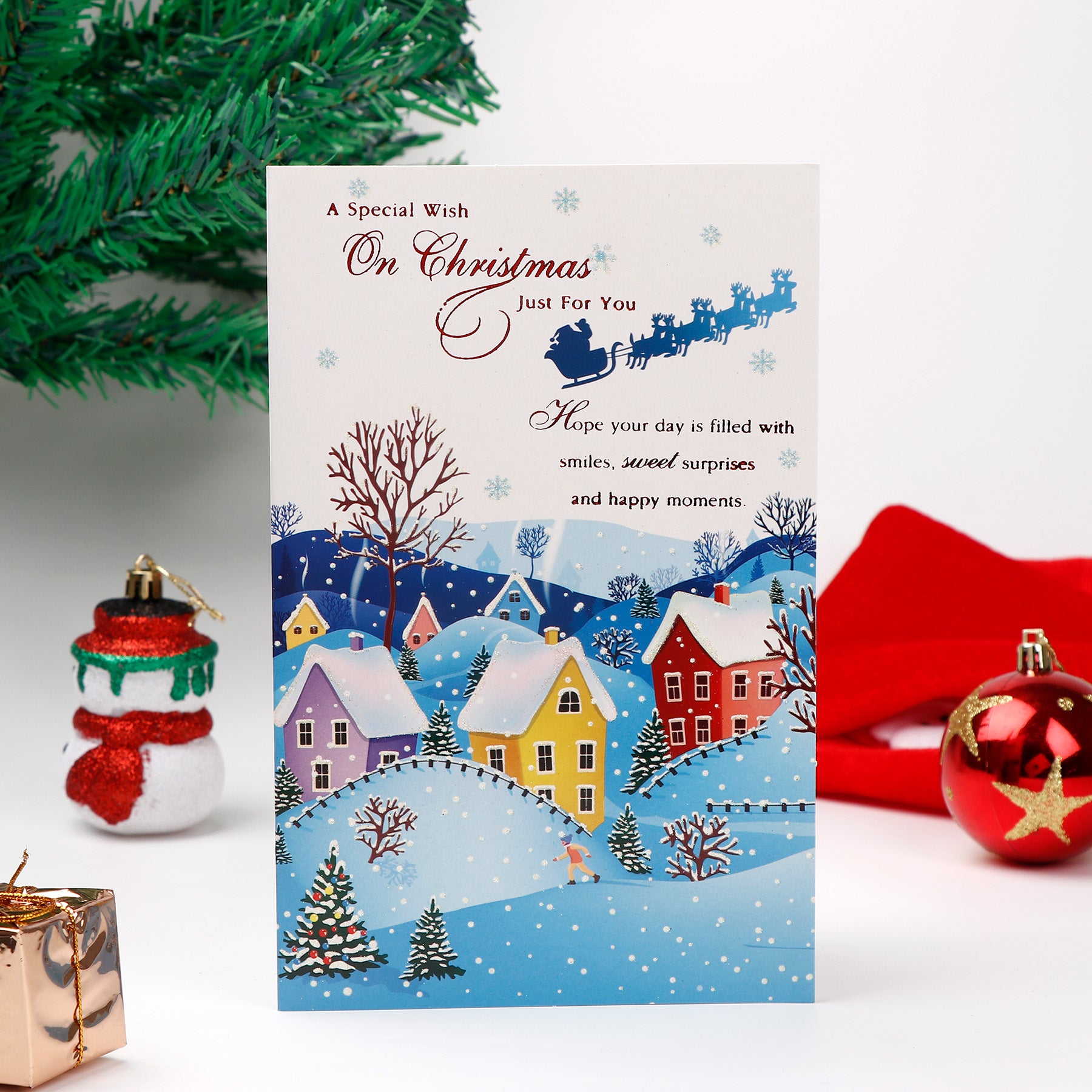 Winter Frost Christmas Greeting Card