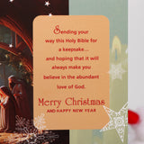 Bible Book Christmas Greeting Card Pack of 6