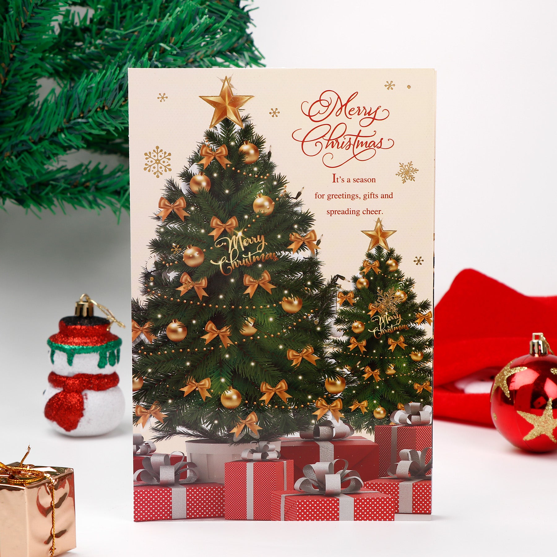 Merry Christmas Greeting Card Pack of 6