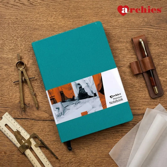 Archies Premium Corporate Notebook with elastic Green
