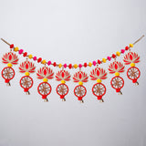 Handcrafted Lotus Entrance Door Hanging