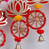 Handcrafted Lotus Entrance Door Hanging