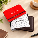 Archies Tin Box Crocodile Skin Design Brown Gents Wallet