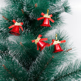Metallic Red Christmas Bells Hanging Ornaments