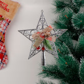 Silver Star Christmas Tree Decor