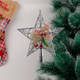 Silver Star Christmas Tree Decor