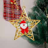 Golden Bells Santa Hanging