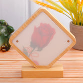 Wooden Diamond Light Up Photo Frame