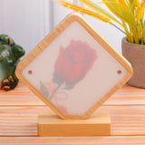 Wooden Diamond Light Up Photo Frame