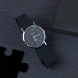 Black Matte Finish Straps Wrist Watch