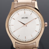 Metalic Gold Couple Wrist Watch