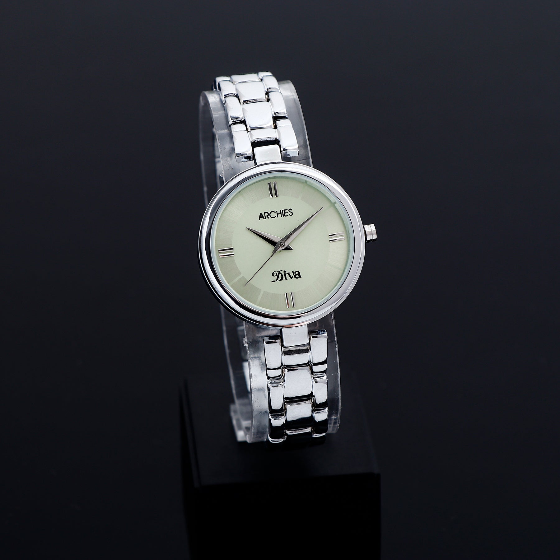 Archies Diva Silver Wrist Watch