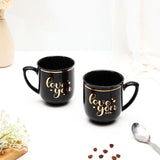 Archies Love you Black Couple Mug