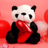 Panda with a Heart Soft Toy