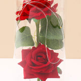 Archies Double Red Rose Glass Dome