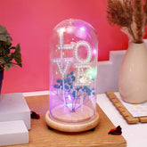 Archies Love Pearl Letter Glass Dome