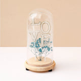 Archies Love Pearl Letter Glass Dome